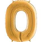 Number Balloons Gold, Silver or Rose Gold Mylar