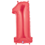 Number Balloons Red Jumbo