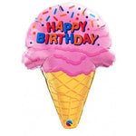 Ice Cream Waffle Cone HBD Balloon