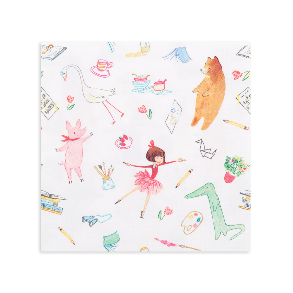 
                
                    Load image into Gallery viewer, Lola Dutch Friends Large Napkins
                
            