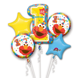
                
                    Load image into Gallery viewer, Sesame Street Elmo #1 Balloon Bouquet
                
            