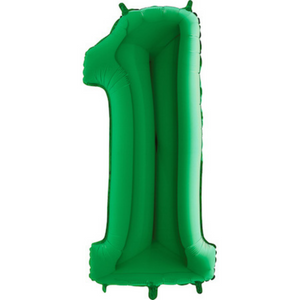 Number Balloons Green Jumbo