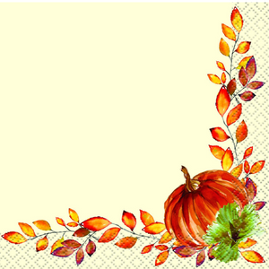 Thanksgiving tableware harvest paper napkins pumpkins toronto