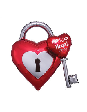 Valentine Key To My Heart Balloon