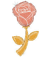 Jumbo Holographic Rose Flower Balloon