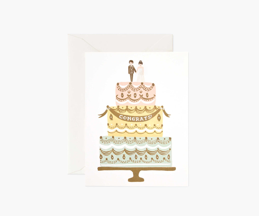 wedding cake greeting card gift engagement congrats toronto rifle paper