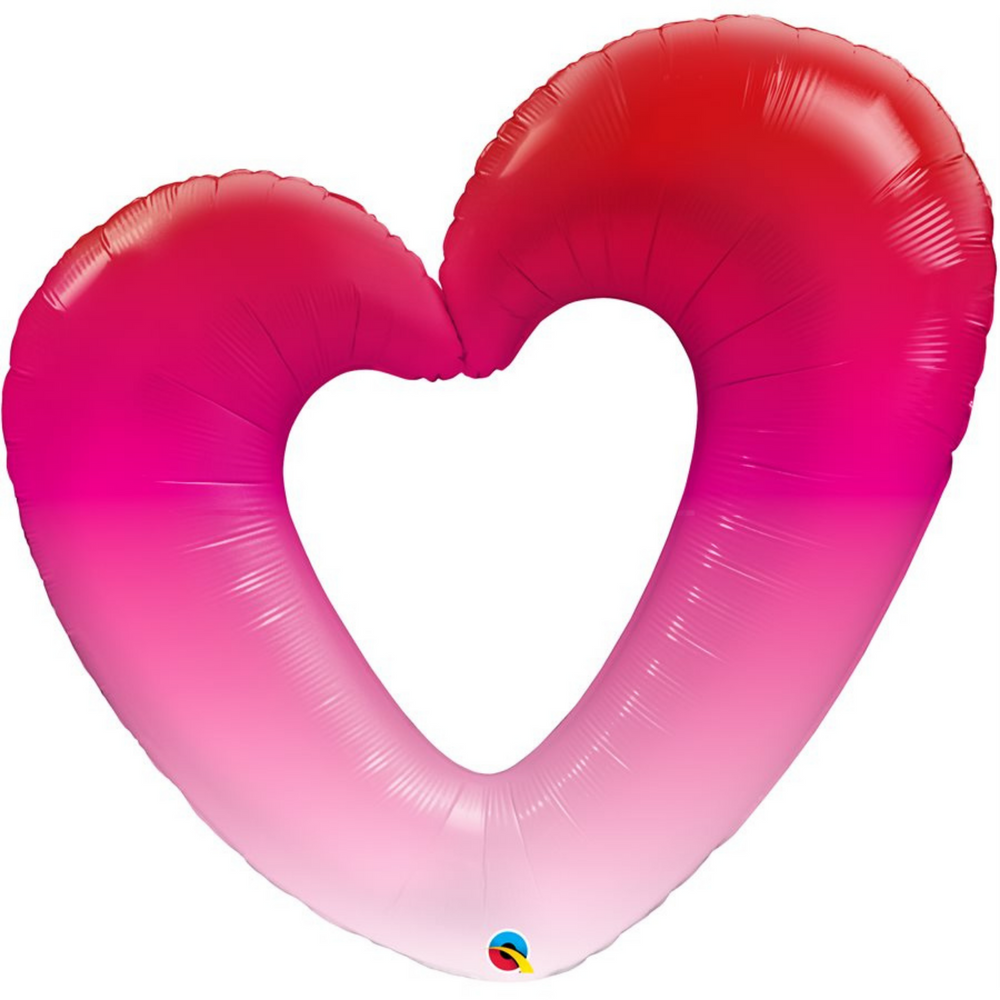 Open Ombré Heart Balloon