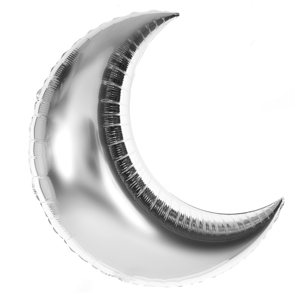 
                
                    Load image into Gallery viewer, Crescent Moon Mylar Balloons Jumbo
                
            