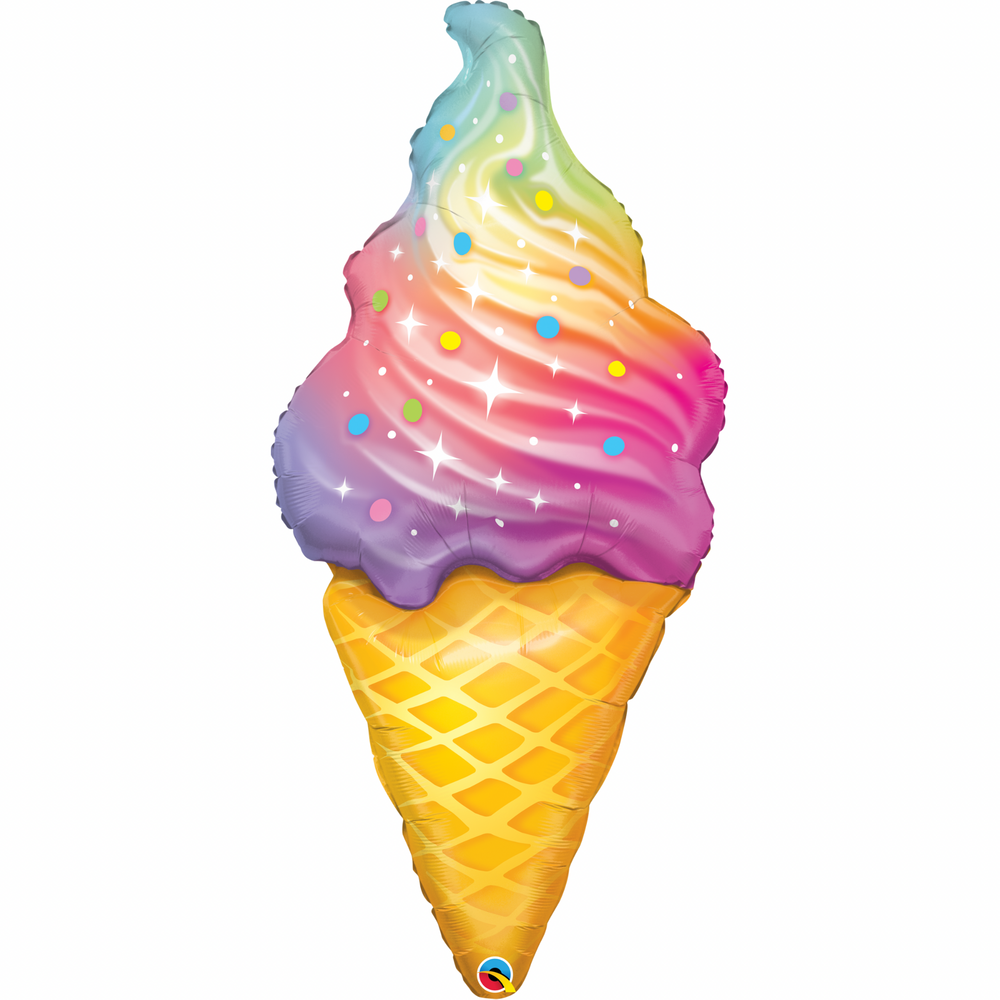 
                
                    Load image into Gallery viewer, Rainbow Swirl Ice Cream Cone
                
            