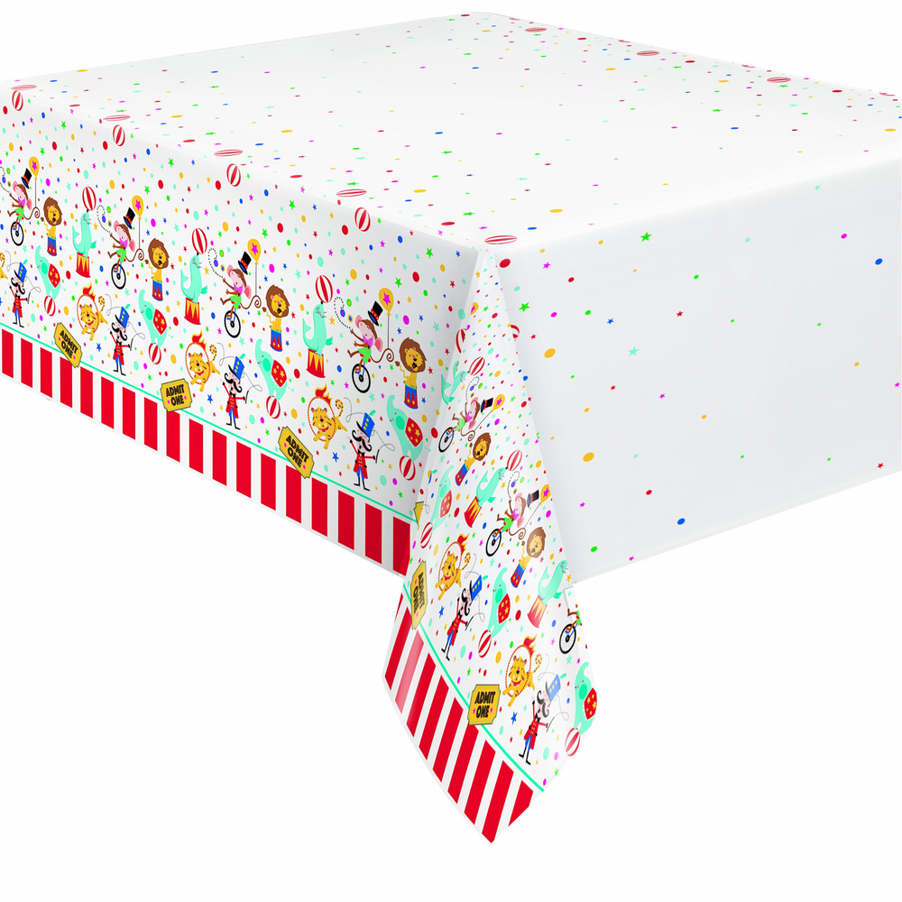 
                
                    Load image into Gallery viewer, circus animal paper circus animal paper tablecloth birthday party supplies toronto tableware birthday party supplies toronto tableware
                
            
