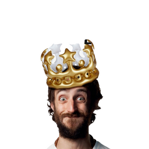 
                
                    Load image into Gallery viewer, King For The Day Inflatable Crown
                
            