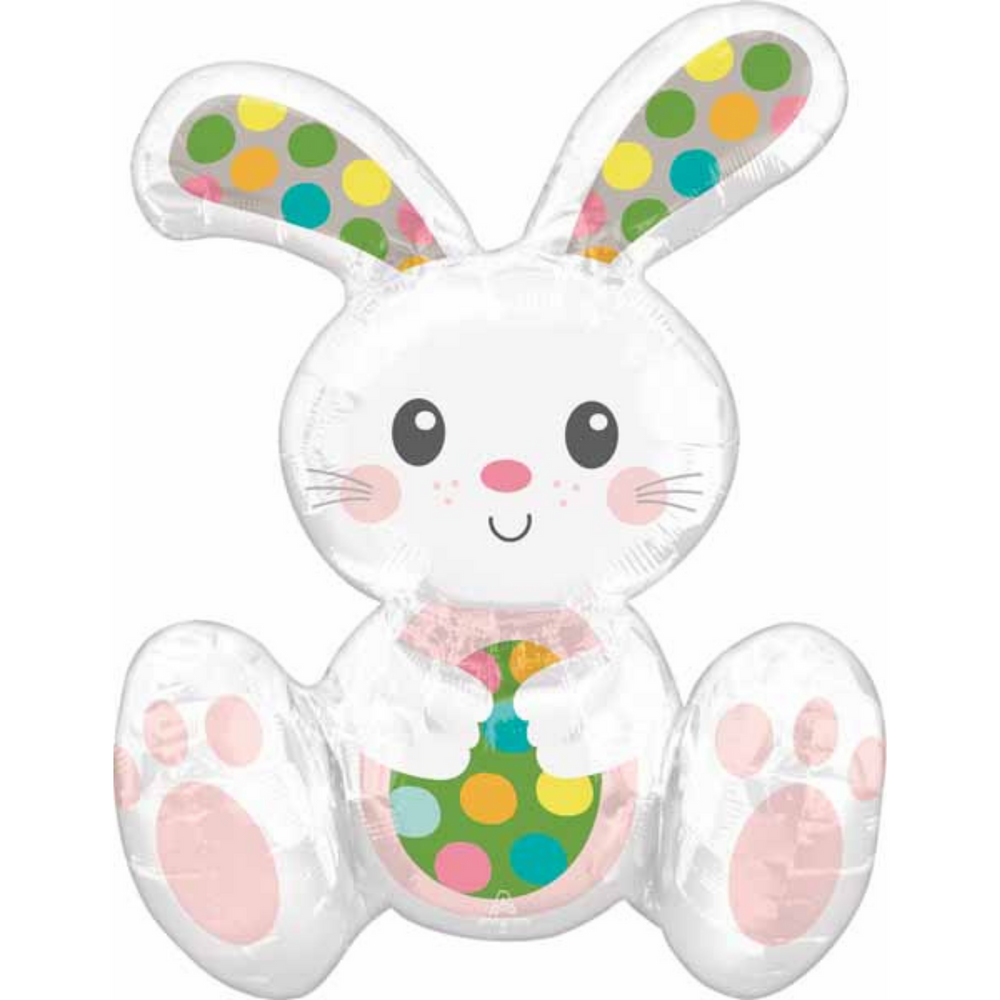 
                
                    Load image into Gallery viewer, EasterSitting Bunny Balloon (Air filled only)
                
            