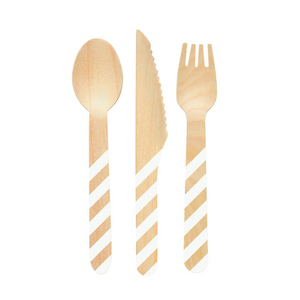 wood cutlery party supplies toronto birthday bachlorette baby shower