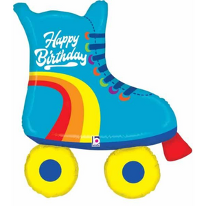 
                
                    Load image into Gallery viewer, Balloon mylar birthday party supplies toronto happy birthday rollerskate girl
                
            