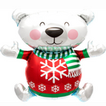 Holiday Polar Bear Balloon