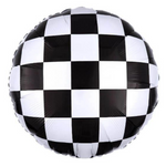 checkerboard balloon race car racing boys birthday