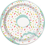 Donut Sprinkles Dessert Plate 7"