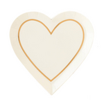 valentine's heart paper plate engagement wedding bridal shower blush party supplies