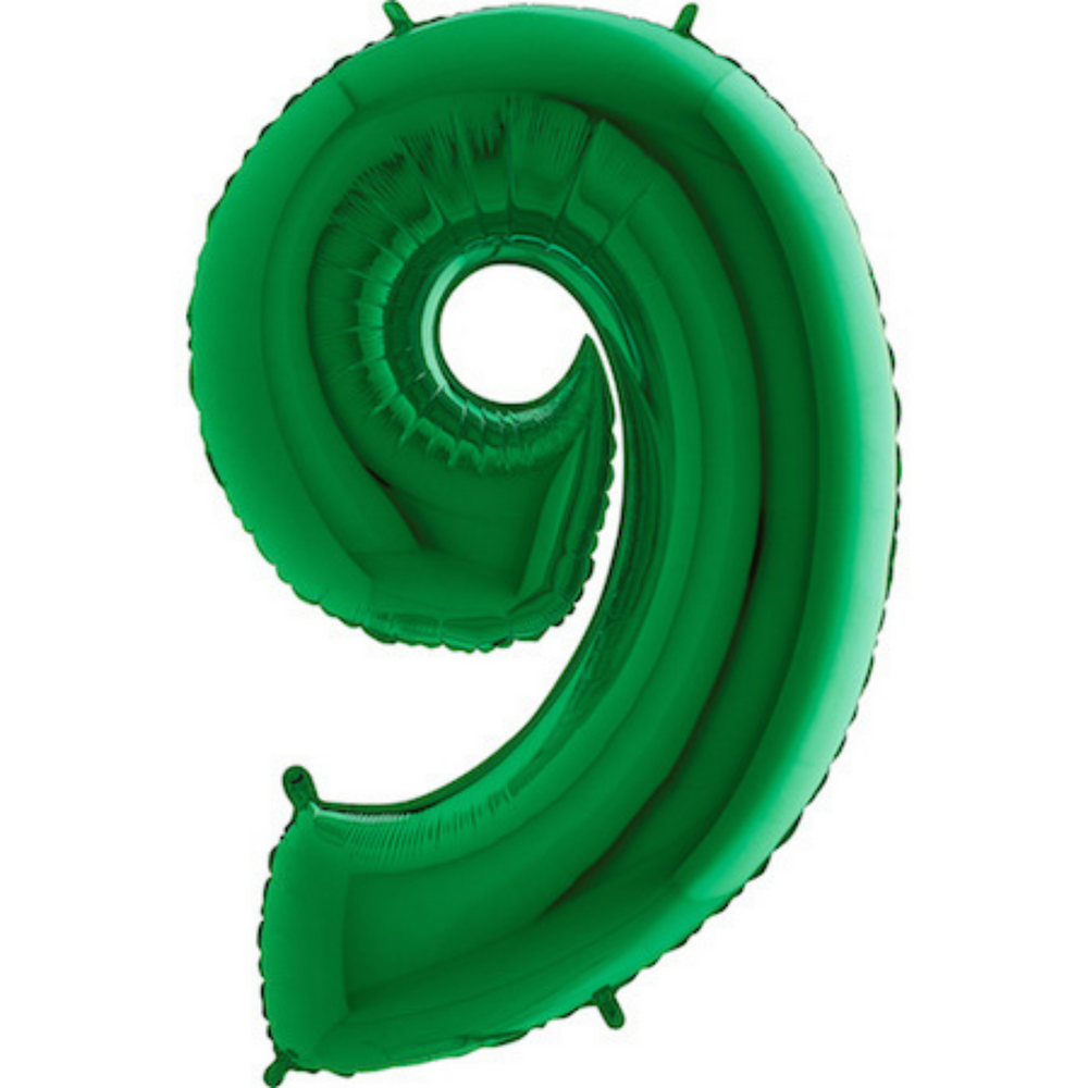Number Balloons Green Jumbo