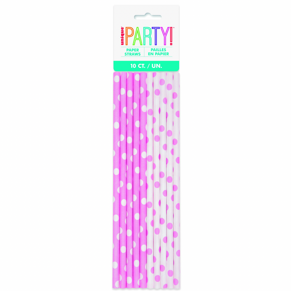Polka Dot Party Straws