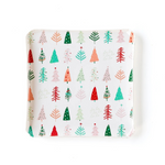 Holiday Square Shaped Tree Plate 9"