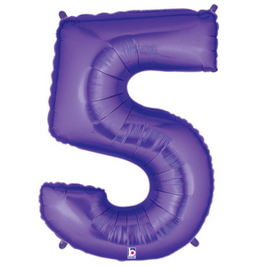 Number Balloons Purple Jumbo