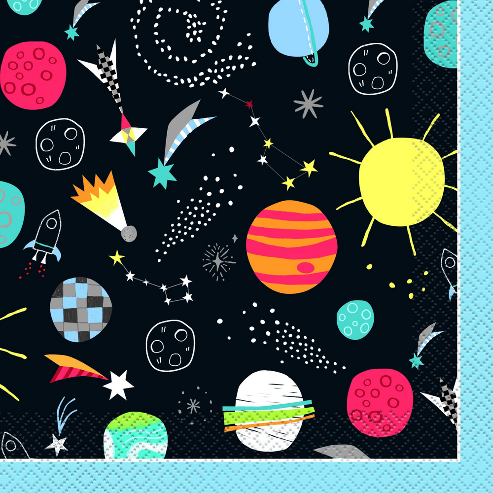 Outer Space Luncheon Napkins