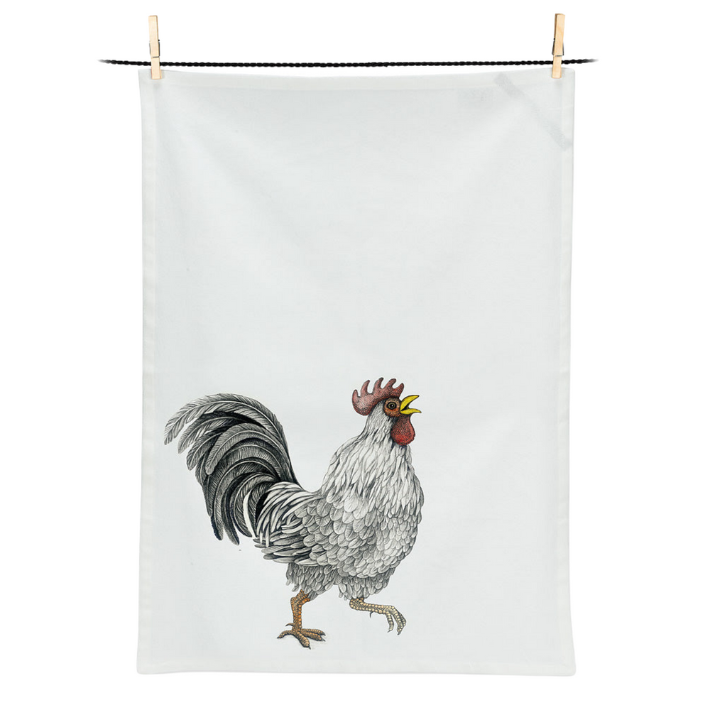 canada icon tea towel toronto gift shop kitchen rooster