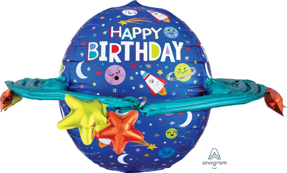 Outer Space Galaxy HBD Balloon