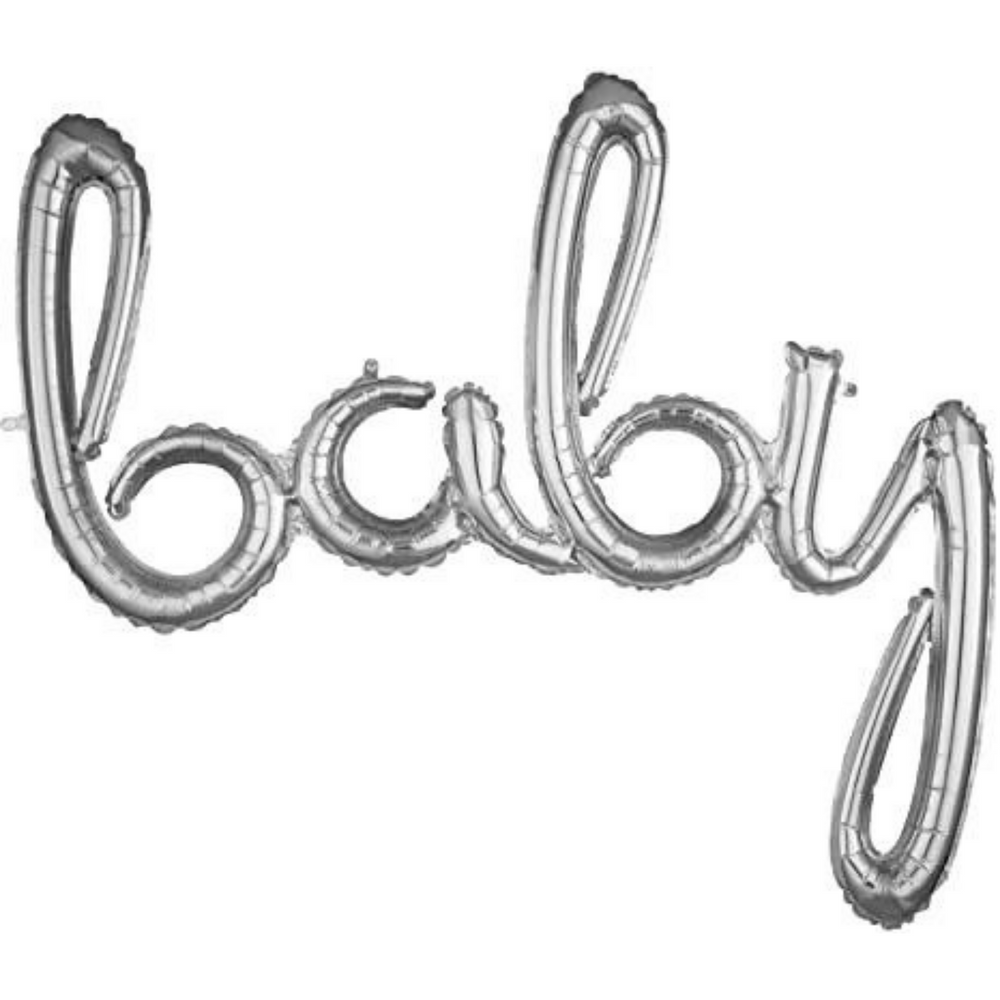 
                
                    Load image into Gallery viewer, 39&amp;quot; Script “Baby” Balloon (airfill only)
                
            