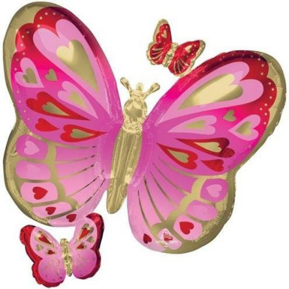 
                
                    Load image into Gallery viewer, Valentine Butterfly Hearts Balloon
                
            