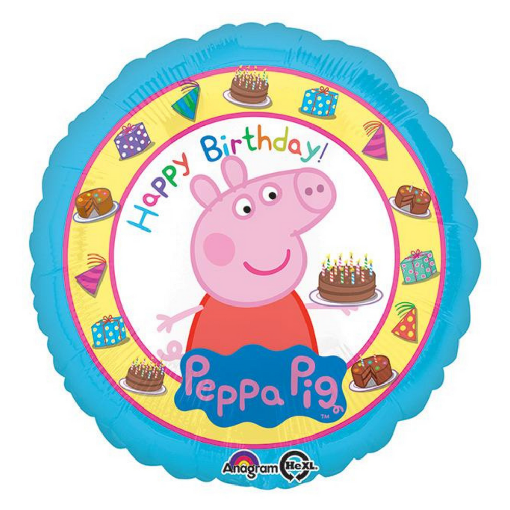Peppa Pig Birthday Standard Balloon
