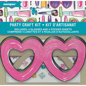 
                
                    Load image into Gallery viewer, Spa Party BeYOUtiful Heart Glasses with Stickers - set of 4
                
            