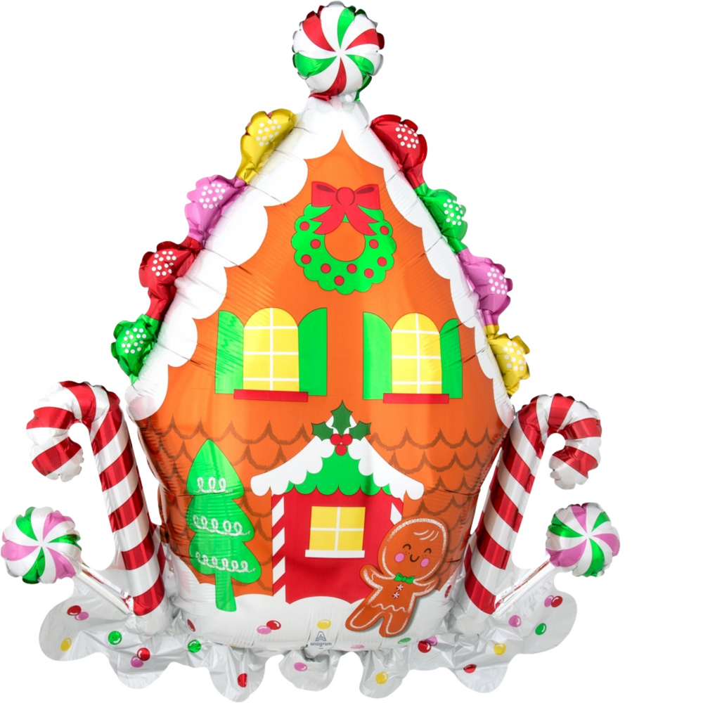 Holiday Gingerbread House Balloon
