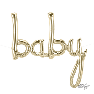 Baby Script Balloon Air-filled only
