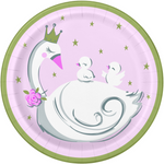 Swan Party Paper Dessert Plate 7"