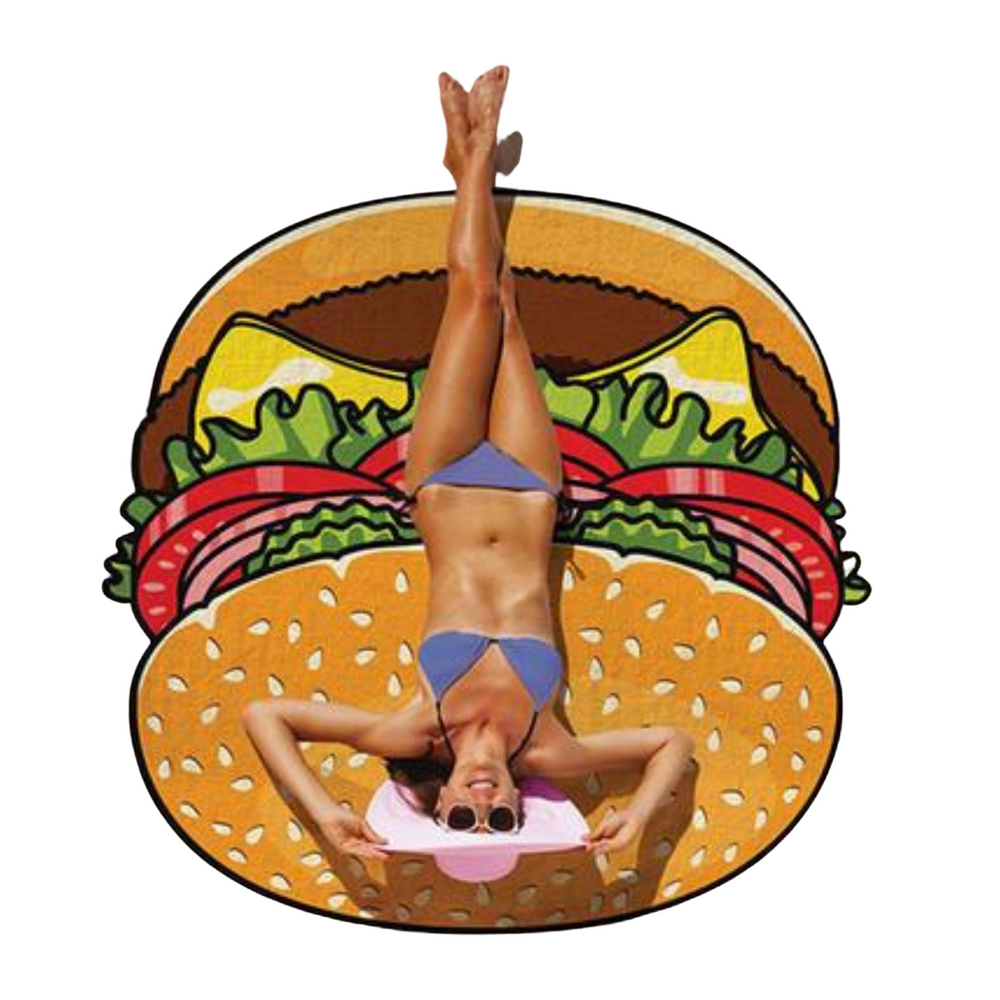 
                
                    Load image into Gallery viewer, Cheeseburger Beach Towel
                
            