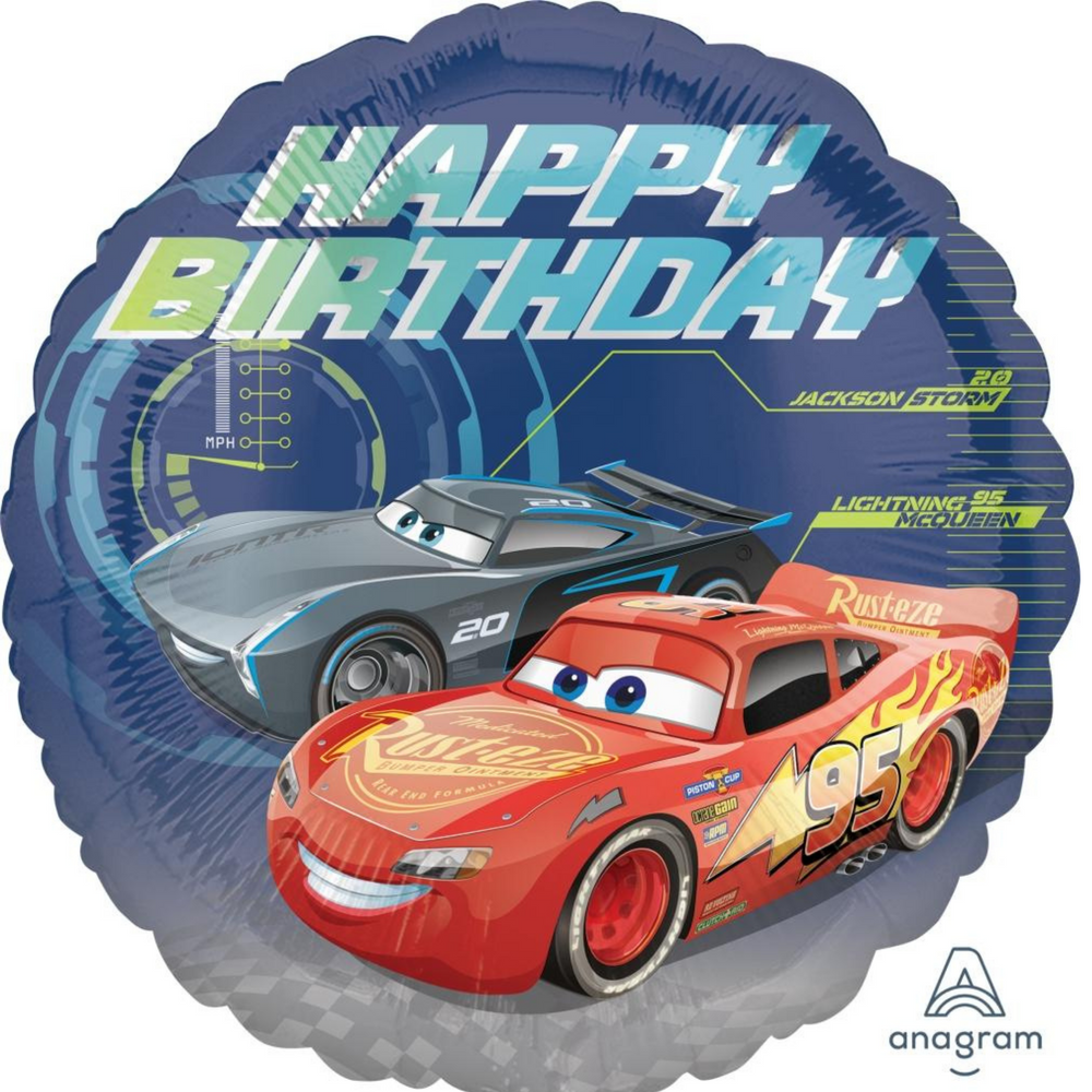 Cars Happy Birthday Balloon