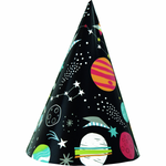Outer Space Party Hats 8 pk