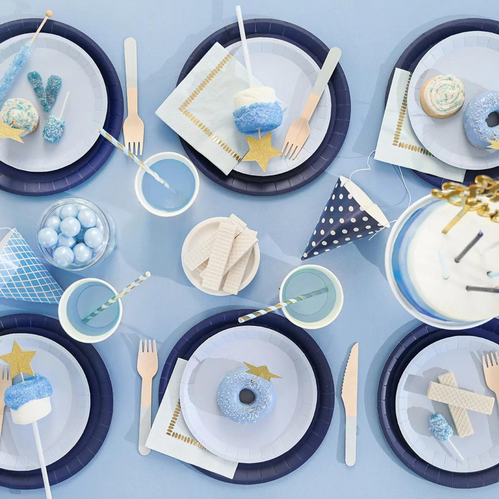 
                
                    Load image into Gallery viewer, Navy Large Paper Party Plates (10 per Pack)
                
            