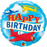 Birthday Vintage Airplane Balloon