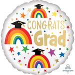 Rainbow Congrats Grad Balloon