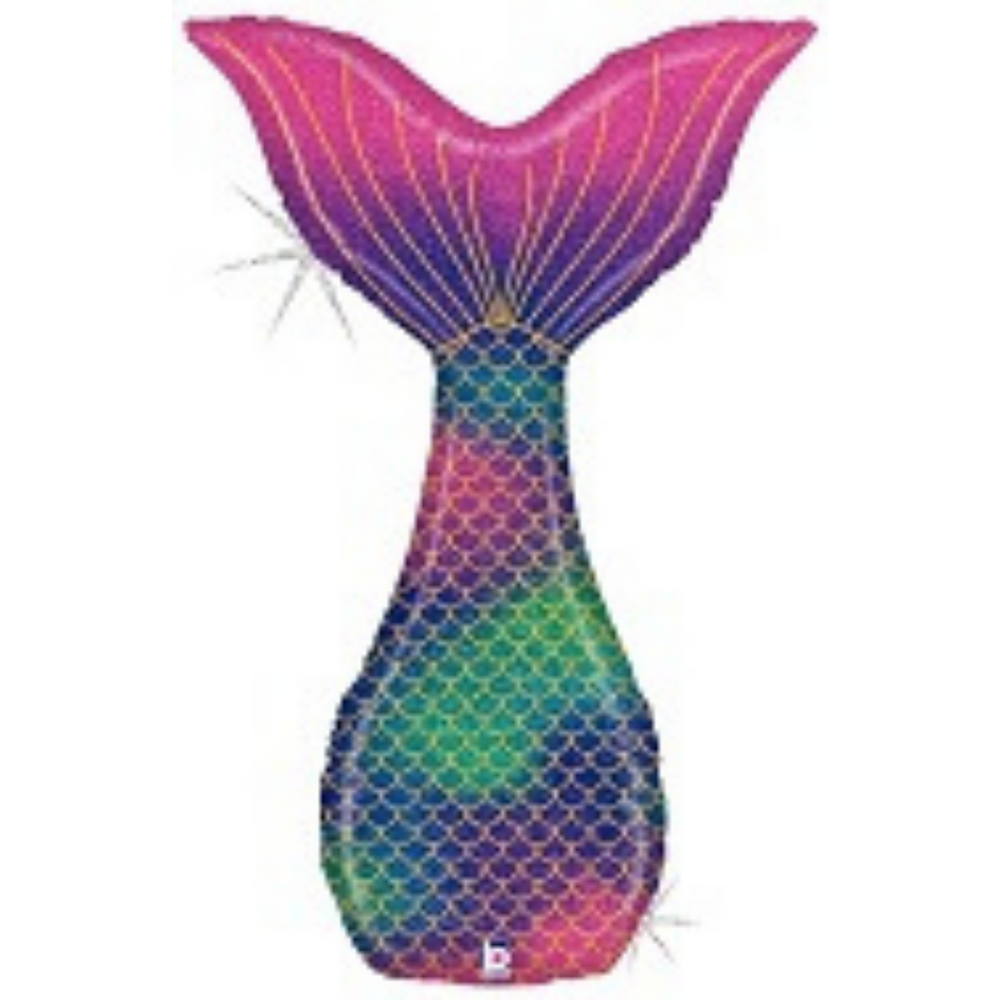 Holographic Mermaid Tail Balloon mylar birthday party supplies toronto