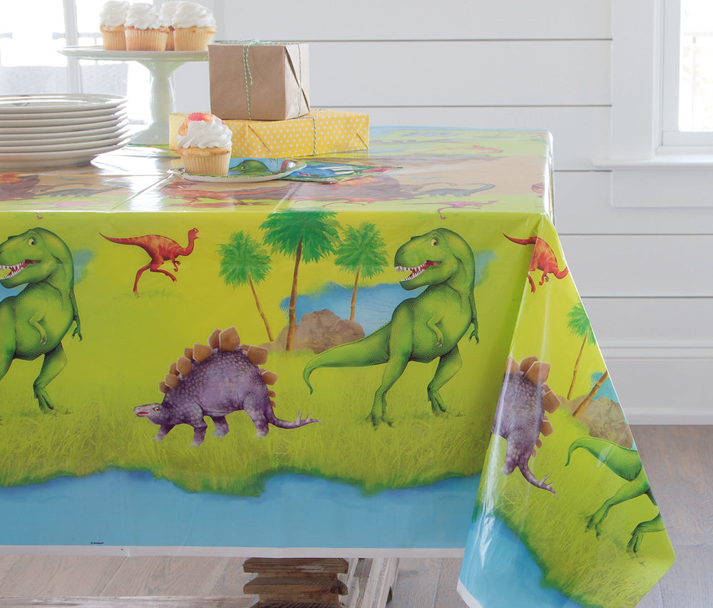 
                
                    Load image into Gallery viewer, Dinosaur Tablecloth 54&amp;quot; x 84&amp;quot;
                
            