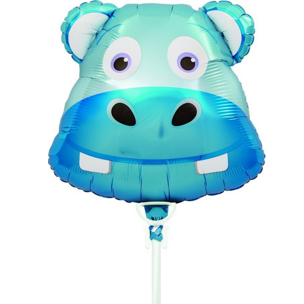 Mini Happy Hippo Balloon Air-filled only