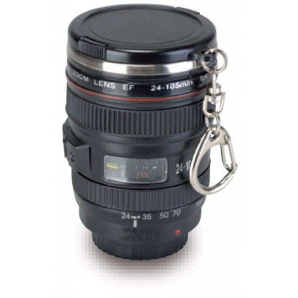 Camera Lens Keychain Travel Shot Glass with Lid