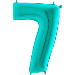 
                
                    Load image into Gallery viewer, Number Balloons White, Yellow or Tiffany Blue Jumbo
                
            