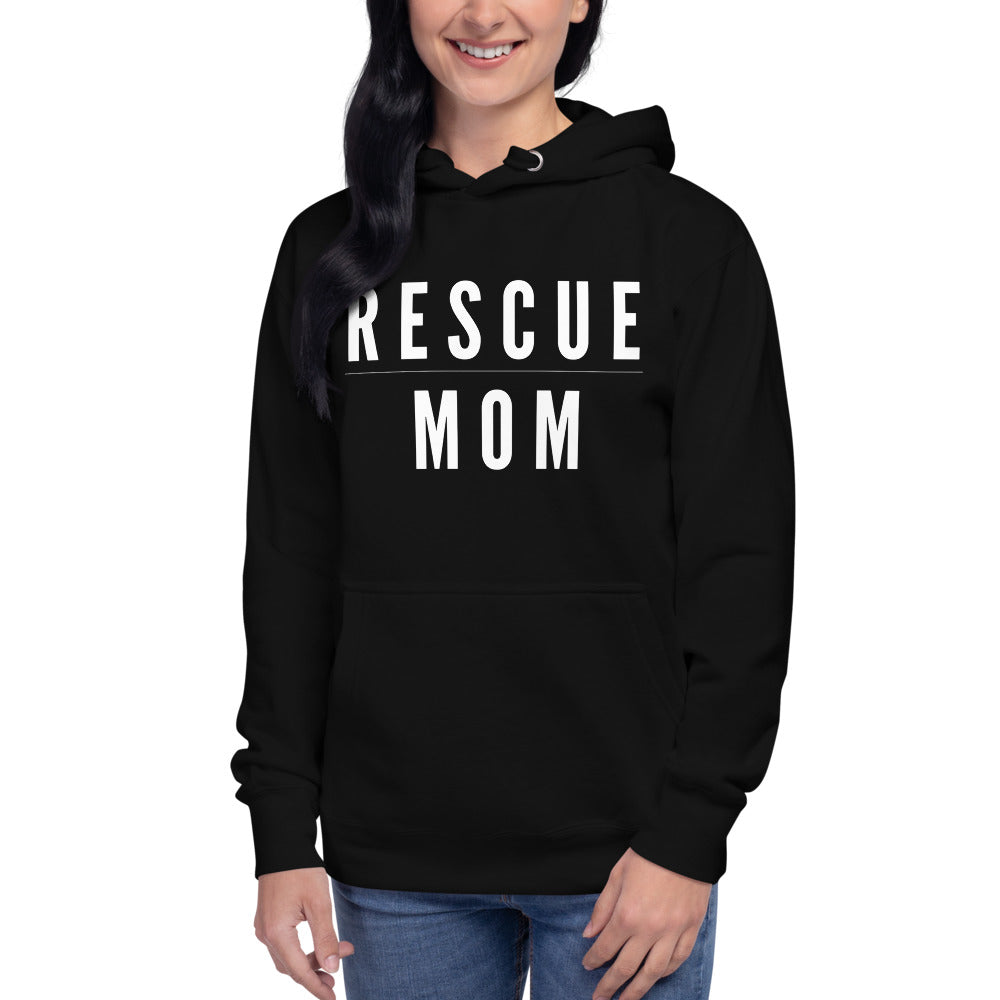 
                
                    Load image into Gallery viewer, RESCUE MOM Unisex Hoodie
                
            