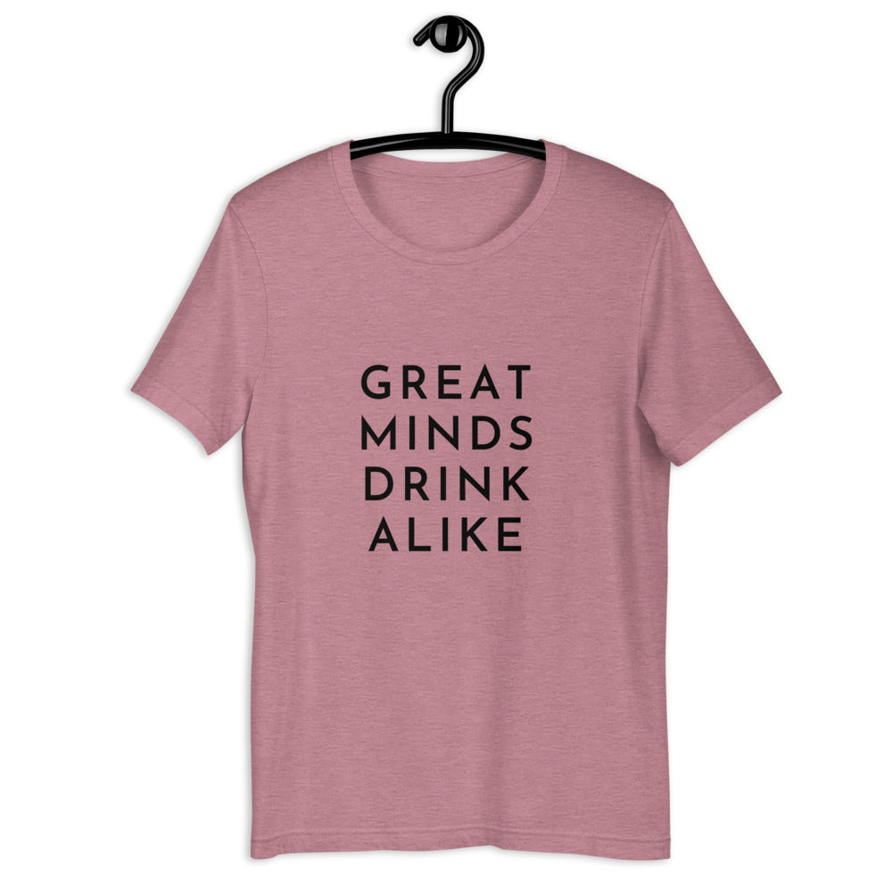 
                
                    Load image into Gallery viewer, Great Minds Drink Alike Short-Sleeve Unisex T-Shirt
                
            