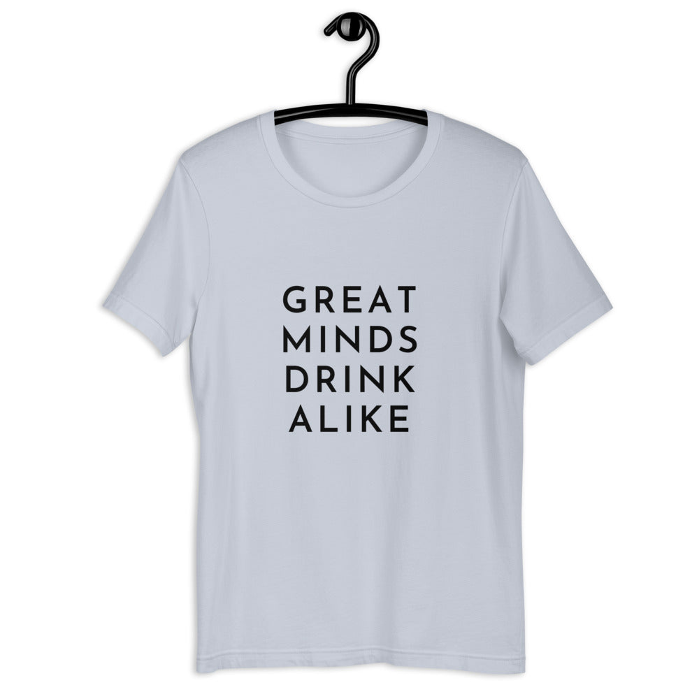 
                
                    Load image into Gallery viewer, Great Minds Drink Alike Short-Sleeve Unisex T-Shirt
                
            